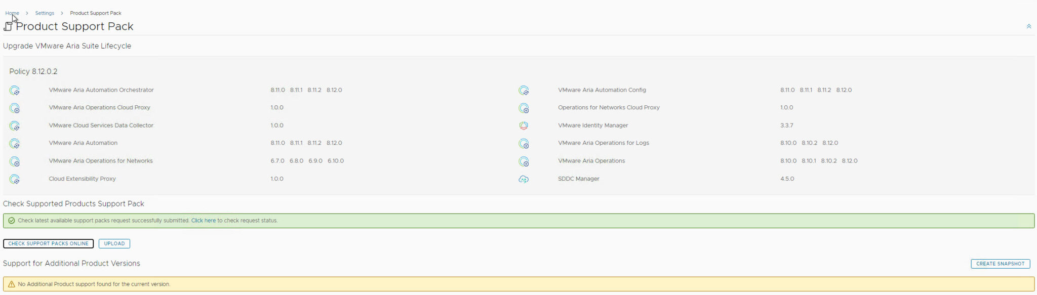 » Upgrading VMware Aria Suite Lifecycle